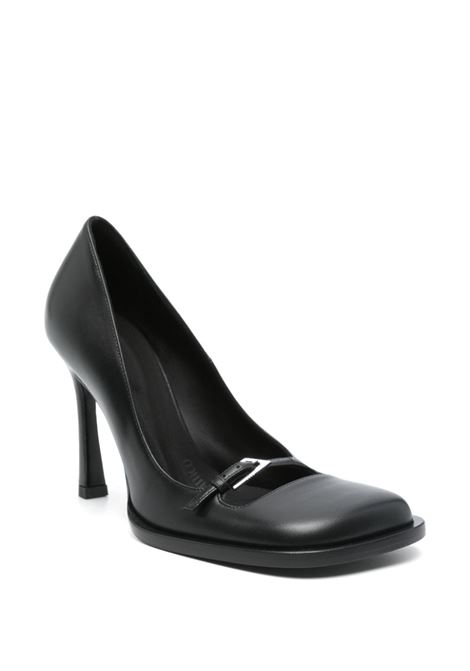 Decollete in pelle con punta quadrata in nero The attico - donna THE ATTICO | 250WSH00852LBT019AA100